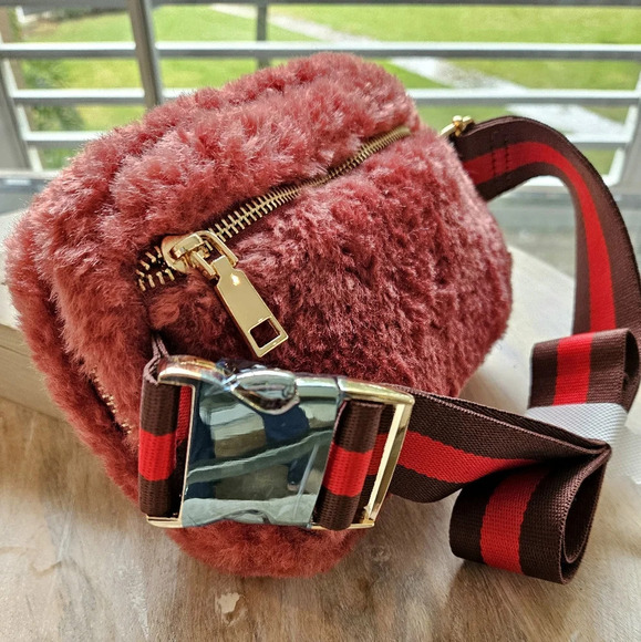 Anthropologie Sherpa Bag- Mauve - Picture 1 of 8